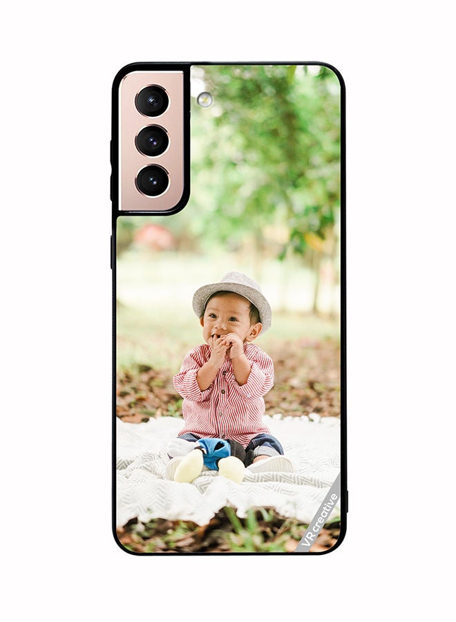 VR CREATIVE Protective Case Cover For Samsung Galaxy S21 Plus 5G Smiley Baby Design Multicolour - Image 1