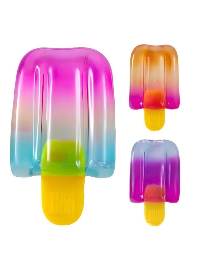Needoh Popsicle Squishy Toy - Stress Relief Fidget Toy, Soft TPR Sensory Squeeze Ball for Kids & Adults, Portable Anxiety Relief Popsicle - Image 1