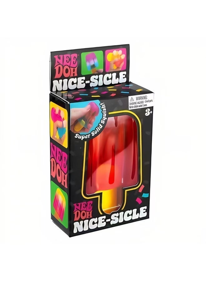 Needoh Popsicle Squishy Toy - Stress Relief Fidget Toy, Soft TPR Sensory Squeeze Ball for Kids & Adults, Portable Anxiety Relief Popsicle - Image 2