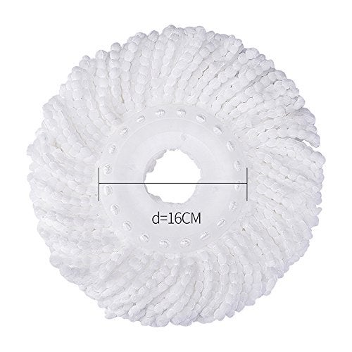 DANGSHAN 3 Pack Mop Head Replacement Spin Mop Replacement Head Microfiber Spin Mop Refills Easy Cleaning Round Shape Standard Size - Image 3