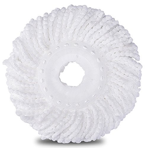 DANGSHAN 3 Pack Mop Head Replacement Spin Mop Replacement Head Microfiber Spin Mop Refills Easy Cleaning Round Shape Standard Size - Image 2