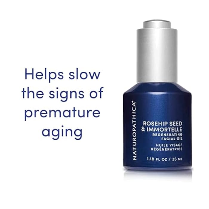 Naturopathica Rosehip Seed & Immortelle Regenerating Facial Oil, Daily Face Oil for Softened Fine Lines and a Healthy Glow, Lightweight Face Oil for Men and Women, 1.18 fl oz - Image 4