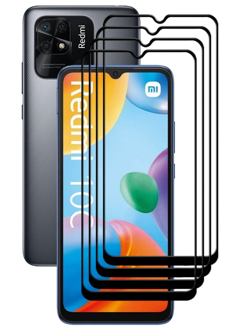 أكاليكس 4 قطع، حماية شاشة،  لهاتف شاومي ريدمي 10C  ، جودة ممتازة. - Image 1