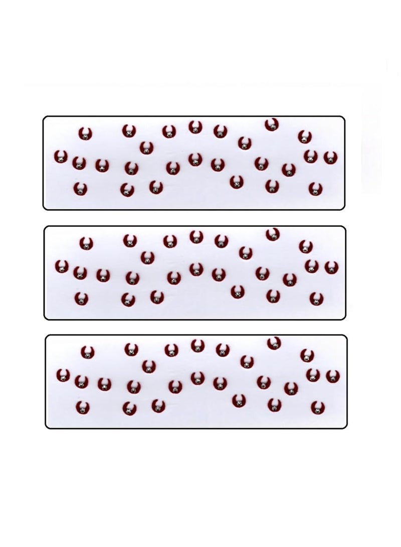 Accessorize Kingdom Premium Bindi Sticker Pack | Reusable, Skin-Friendly Bindis for Women & Girls | Bindi for All Occasions | Pack of 3 - Image 1