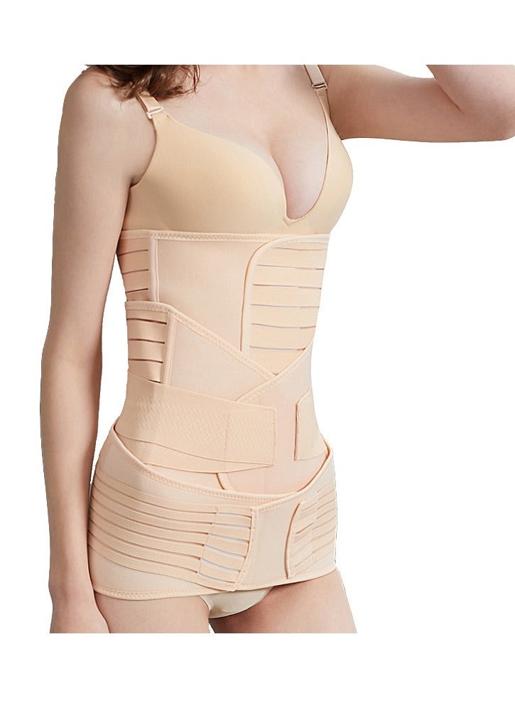 Captaintech 3 in 1 Postpartum Support Recovery Belly Belt Band Wrap Shapewear Postpartum Girdle C Section Post Pregnancy Corset Breathable Adjustable - Image 3