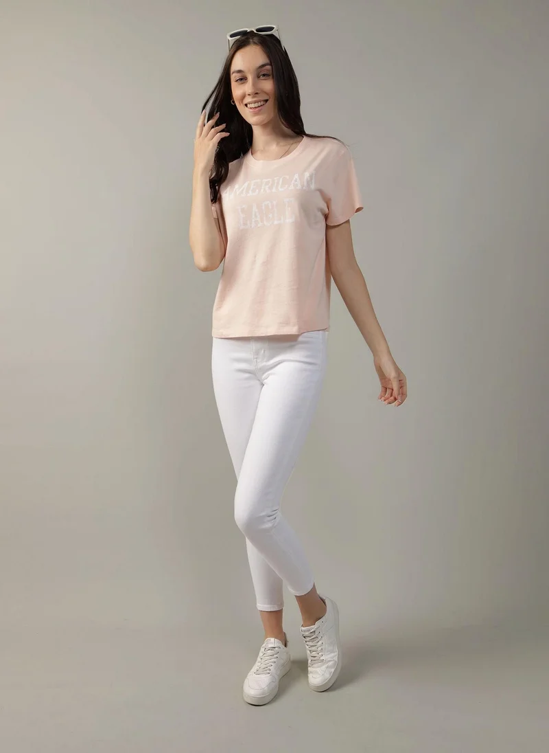 امريكان ايجل Printed Short Sleeve T-Shirt