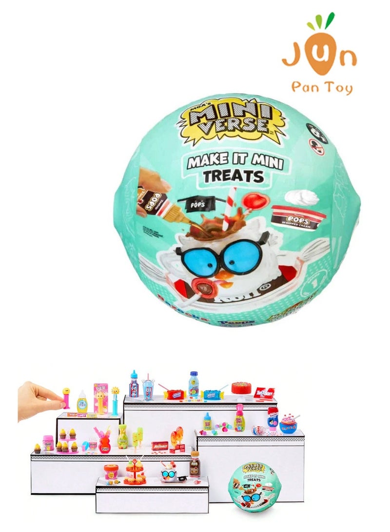 Miniverse Original Mini Verse Make It Mini Treats كرة أعمى لعبة تجميع مجسمات طعام مصغرة عشوائية - Image 1