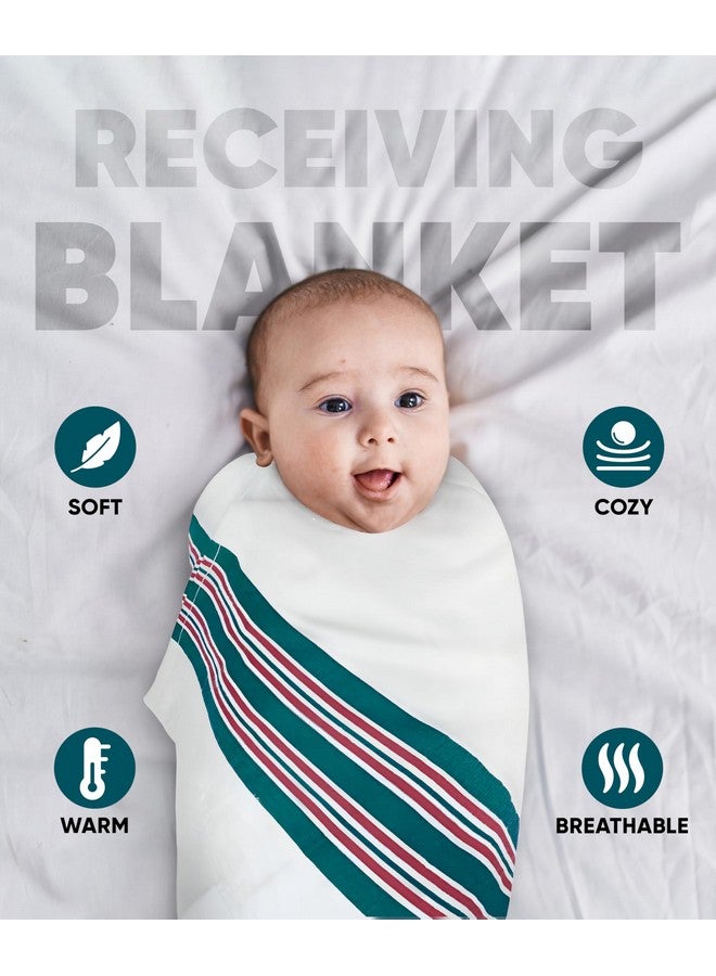 Avalonbedding Avalon Bedding Cotton Receiving Blankets - (Pack of 6) Size 30x40 Inch, 100% Soft Cotton, Hospital Swaddles for Newborns, Hospital Swaddles Blankets, Perfect for Swaddling and Wrapping - Image 2