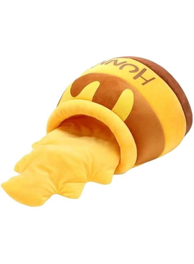 Cat Bed Honey Pot Shape Comfortable Nest Nonslip Bottom Non Slip Cartoon Kennel Pet Cat Bed Removable Cushion Cave Sleeping Bed - Image 1
