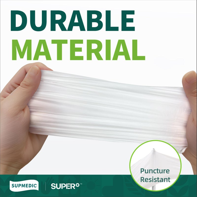Supmedic Vinyl Disposable Exam Gloves, Clear 4 Mil Powder-Free Latex-Free Medical Food-Safe Cooking Cleaning Glove, 100 Pcs (Small) - Image 2