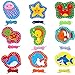 SpriteGru 9 Pieces Kids Lacing Cards Double Sided Sewing Cards in 9 Marine Animal Cards with 9 Colorful Laces Imagination Development Lacing Toys Games for Children Educational and Learning Activity - Image 2