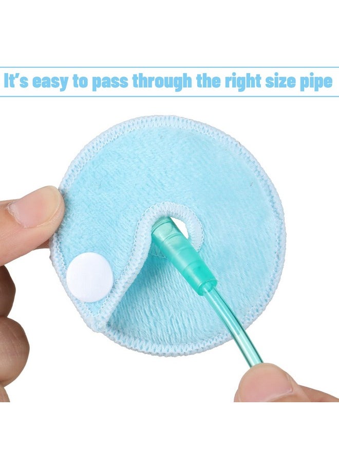 Tondiamo - 28 Packs G Tube Pads Holder Abdominal G Tube Button Pads Soft G Tube Covers Absorbent G Tube Pads Feeding Tube Accessories Peg Tube Supplies Feeding Tube Pads Cotton Pads For Nursing Care - Image 1