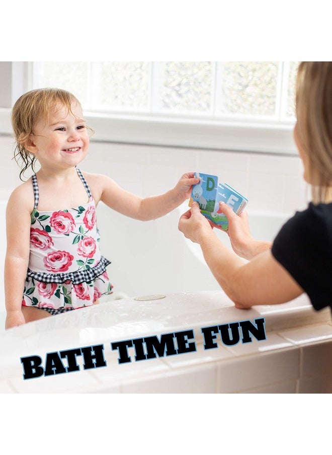 SplashEZ SplashEZ Bath Toys Flash Cards, 26 Alphabet Letters & Animal Words, Waterproof - ABC for Preschool & Kindergarten, ABCs Toddler Toys - Letter Picture Recognition Ultimate Preschool Activities  - Image 3