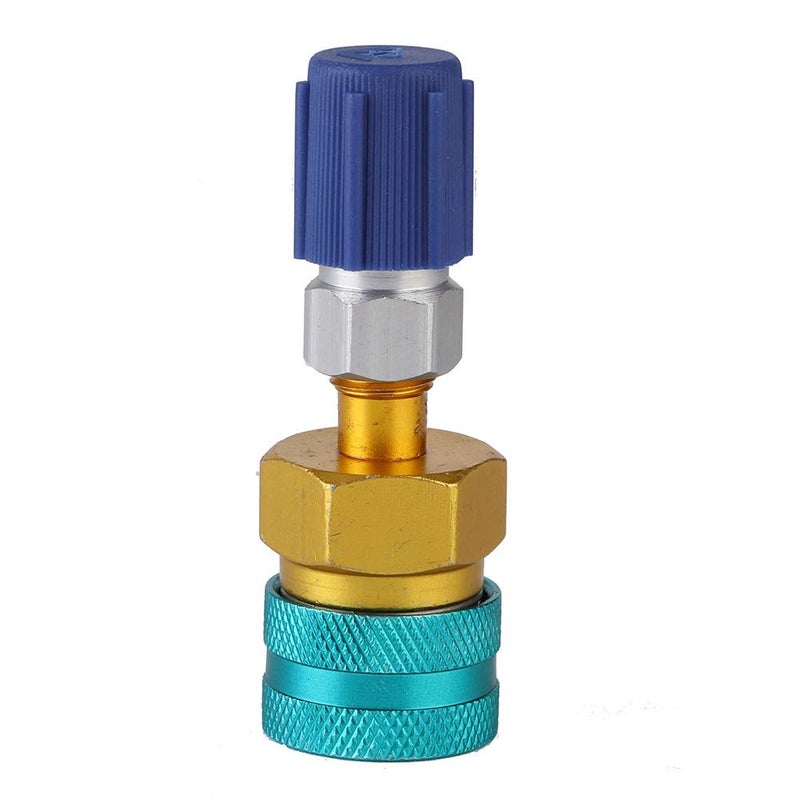 Brass R1234YF to R134A Quick Coupler Low Side AC Adapter for European Cars - Image 4