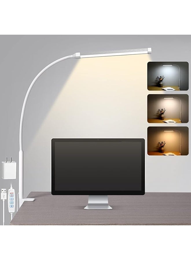 مصباح مكتب LED بمشبك – ضوء مكتبي يحمي العينين للاستخدام المنزلي والمكتبي - Image 1