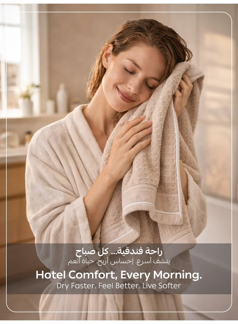 Donetella BATH TOWEL - 1Pcs (70x140cm) Bath Towel (1 Piece, 70x140 cm) – Microfiber 310 GSM Waffle Weave Ultra Soft Highly Absorbent Quick Dry Bathroom Towel for Home, Gym, Spa & Travel  | Best Price UAE