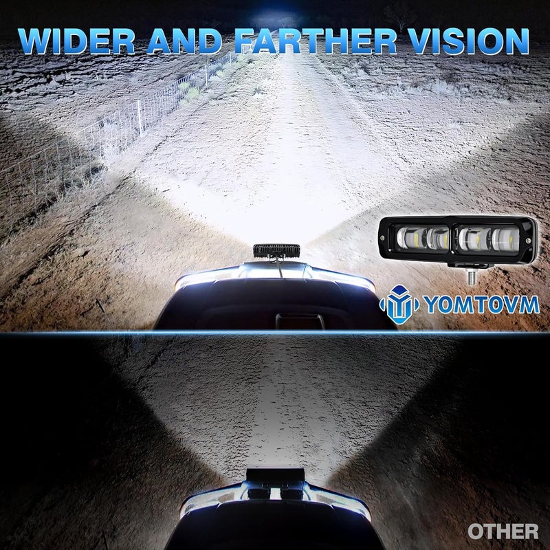 YOMTOVM 6 Inch LED Light Bar Pods - Image 4