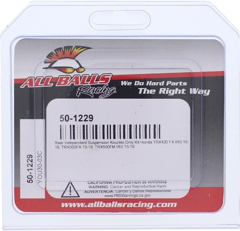 All Balls Rear Independent Knuckle Side Kit 50-1229 for Honda TRX420 FA IRS & TRX500 Series (2015-2019) - Image 4