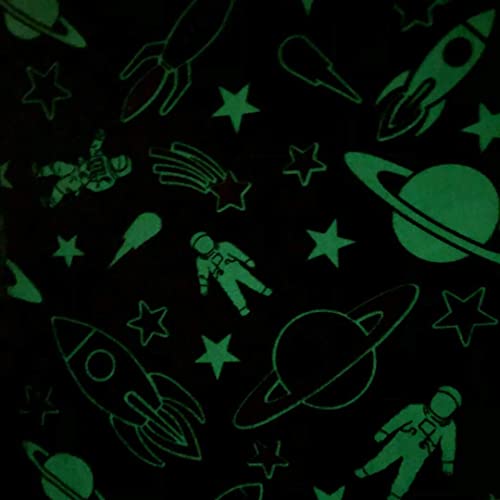 BLiSS HUES Glow in The Dark Blanket Gifts for Toddler Kids Teen Girls|Bedroom Décor, Lightweight Throw Blankets|Soft Cozy Fluffy Luminous Throw Blanket - Grey Rocket - Image 2