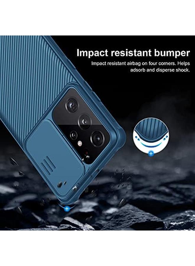 Nillkin Galaxy S21 Ultra Case Camshield Case With Slide Camera Cover Slim Protective Case For Samsung Galaxy S21 Ultra 6.8 Inch Blue - Image 3