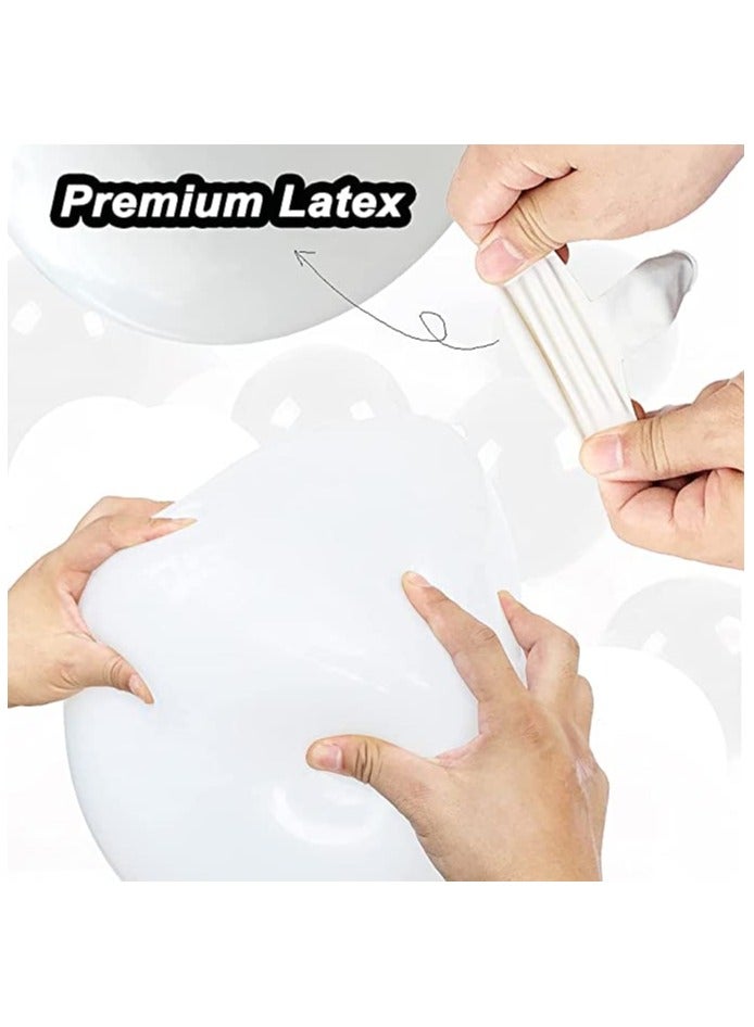 بوكسوودس 100 قطعة من البالونات باللونين الأبيض والأسود لتزيين حفلات أعياد الميلاد والذكرى السنوية وحفلات التخرج - Image 4