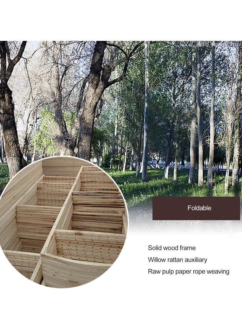 Decorhills Room Divider 4 Panel Room Partition, Foldable Freestanding Room Dividers, 6 FT Tall and Extra Wide Double-Hinged Decorative Separation Wall Divider Privacy Screens for Balcony Bedroom - Image 3