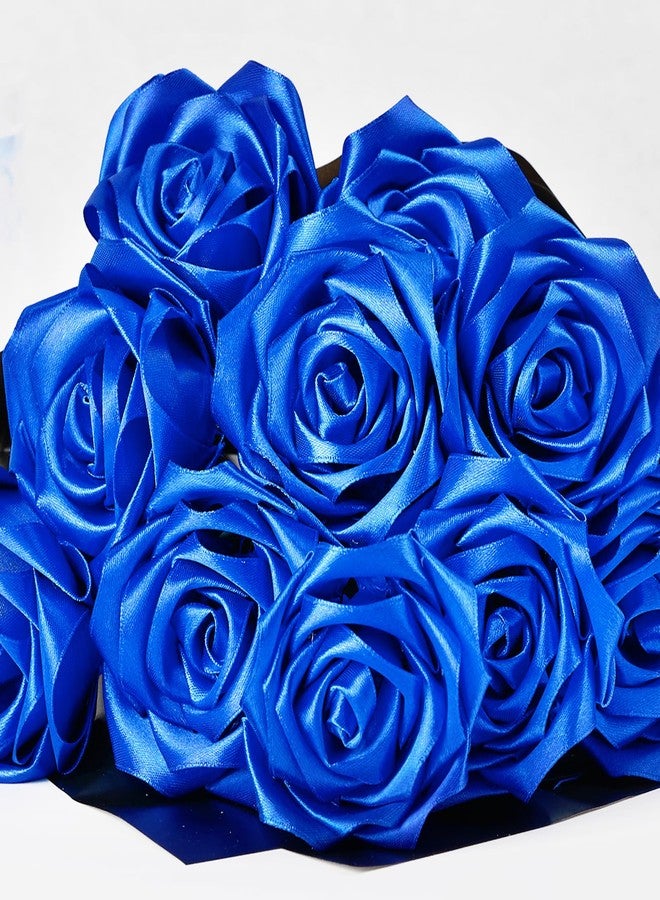 Mauproy 1-1/2 Inches Wide Satin Ribbon, 50 Yards Solid Fabric Ribbon for Wedding Party Decoration DIY Crafts Bows Floral Bouquets Hair Accessories (Blue) - Image 4