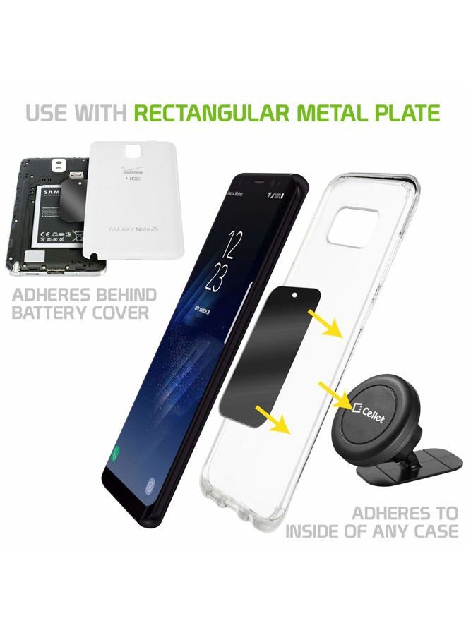 cellet Pack of 8 Metal Plate Replacement Magnet Disk with 3M Strong Sticky Adhesive for Magnetic Cradle-Less Cup Holder, Dashboard, Windshield, CD Slot, or Air Vent Phone Mounts - Image 5