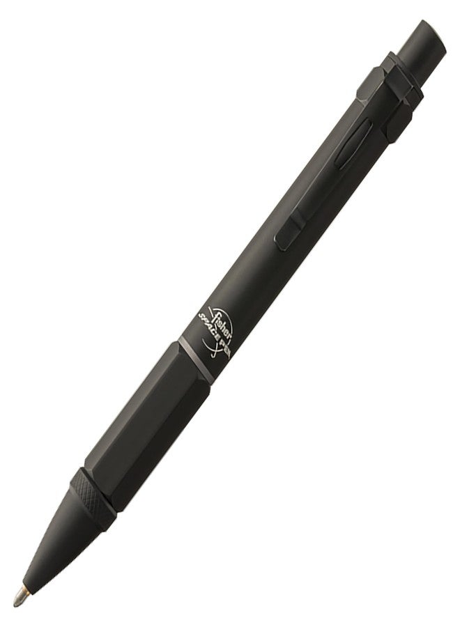 Fisher Space Pen Black Clutch Pen, Pressurized Ballpoint Pen, Writes Upside Down and in Extreme Temperatures, Smooth Black Ink, Medium Point, Pocket Clip, Gift Box - Image 1