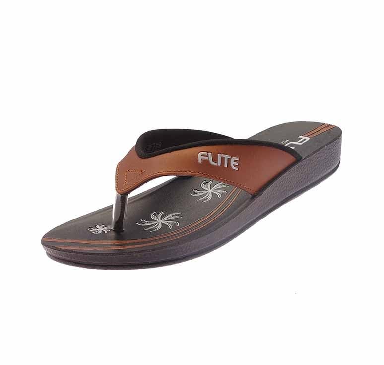FLITE Women's Slippers PU Slippers (copper, 4) - Image 5
