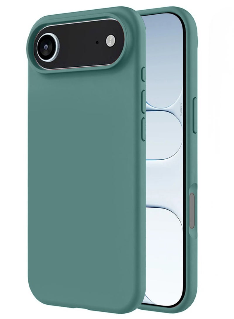 Silicone Protective Phone Case for iPhone 17 Air - Soft Anti-Scratch Microfiber Lining Ultra Slim Drop Protection Phone Cover - Cactus Green - Image 2