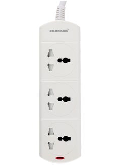 Olsenmark Olsenmark 3 Way Extension Socket 13A Extension Lead Strip, Led Indicators, Child Safe, Over Current Protected  - Image 1