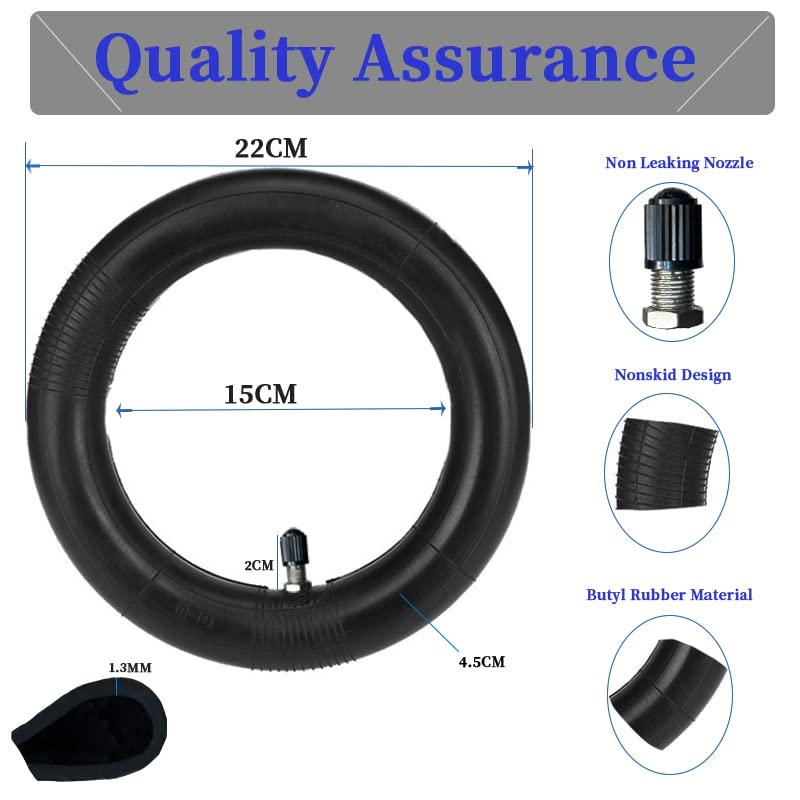 Cooryda 2 Pack 8.5‘’x2‘’ Inner Tube,8 1/2x2 Pneumatic Tyres for Scooter Gotrax 50/75-6.1,Xiaomi M365,8.5x2 Electric Scooter Tire Replacement Wheels Butyl Rubber Scooter Tire Wheel for Front Rear - Image 5