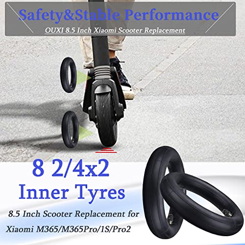 Cooryda 2 Pack 8.5‘’x2‘’ Inner Tube,8 1/2x2 Pneumatic Tyres for Scooter Gotrax 50/75-6.1,Xiaomi M365,8.5x2 Electric Scooter Tire Replacement Wheels Butyl Rubber Scooter Tire Wheel for Front Rear - Image 2