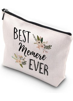 WCGXKO WCGXKO Best Memere Ever Grandma Gift Memere Gift Zipper Makeup Bags Travel Waterproof Toiletry Bag Accessories (Best Memere) 
