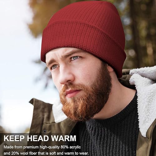 NORTHWIND Winter Cap for Men, Winter Cap for Women, Beanie Cap for Men, Woolen Cap for Man, Woolen Cap for Women, Beanie Cap for Woman, Winter wear (Marron) - Image 2