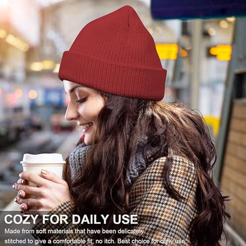 NORTHWIND Winter Cap for Men, Winter Cap for Women, Beanie Cap for Men, Woolen Cap for Man, Woolen Cap for Women, Beanie Cap for Woman, Winter wear (Marron) - Image 3