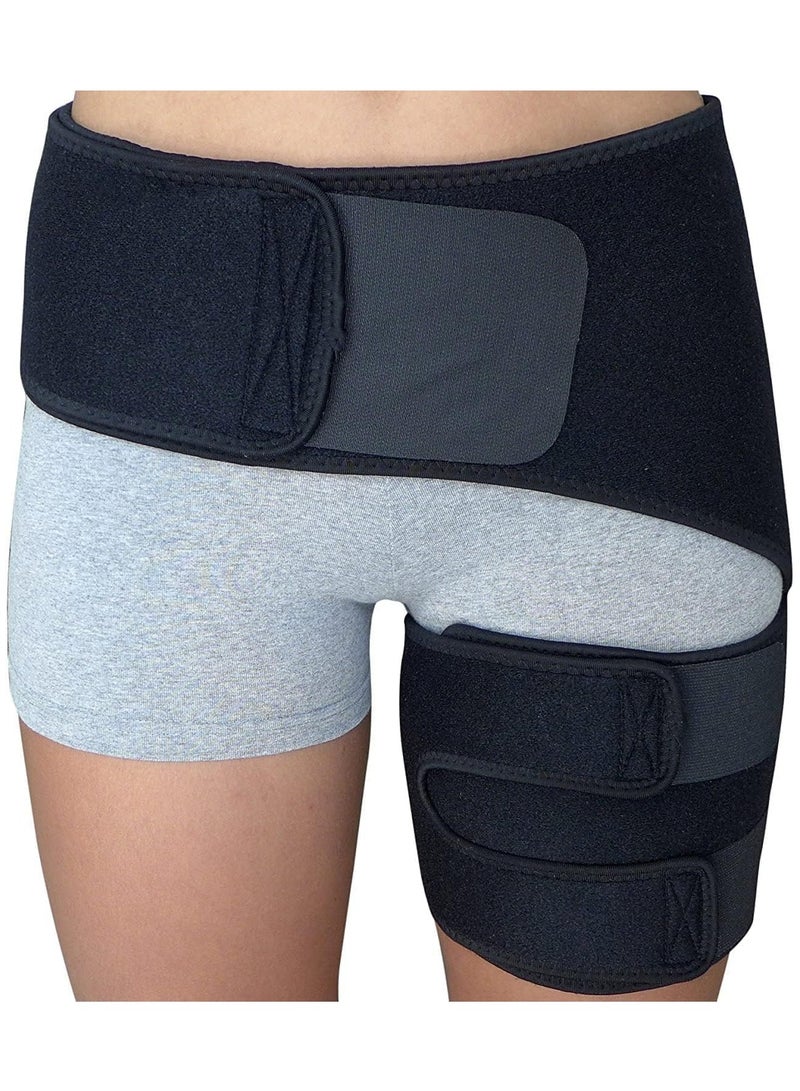 XUN Hip Brace, Sciatica Pain Relief Brace, Thigh Supports, Thigh Hamstring Compression Support Wrap for Sciatica Pain Relief - Image 1