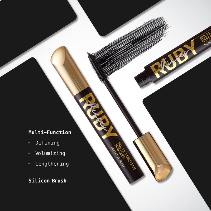Ruby Kisses Multi-Function Mascara Water Resistant (Blackest Black) - Image 3