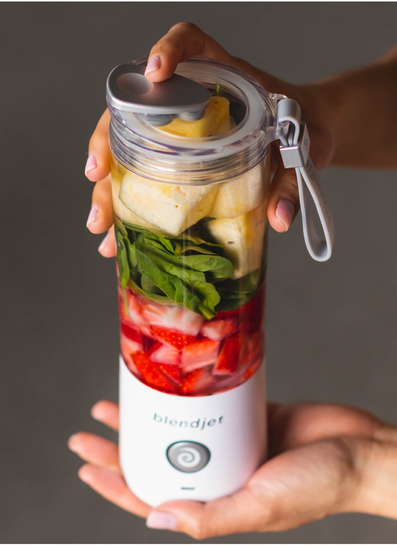 blendjet - V2 ORBITER Drinking Lid | Fully Rotatable Easy to Drink Cover w/ Carrying Strap, Hygienic, Leak-Proof, One-hand Operation, Easy Clean, Compatible w/ 16oz & 20oz Jar - Image 1