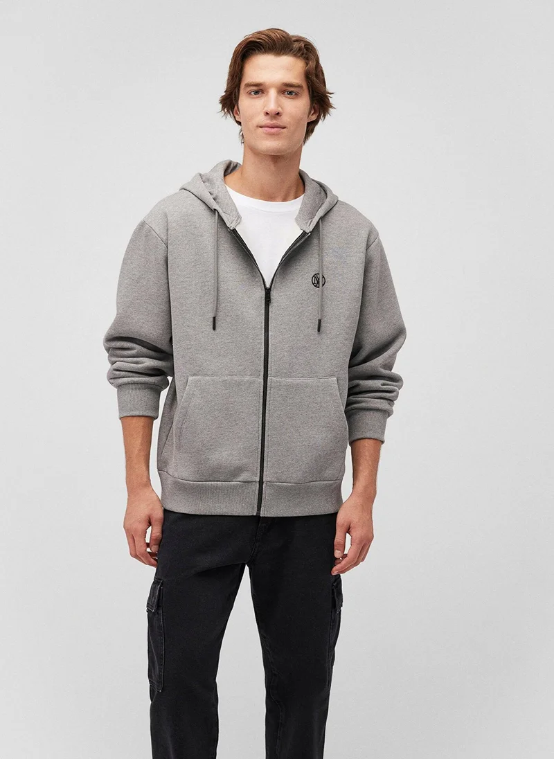 MAVI Zip Grey Sweatshirt
