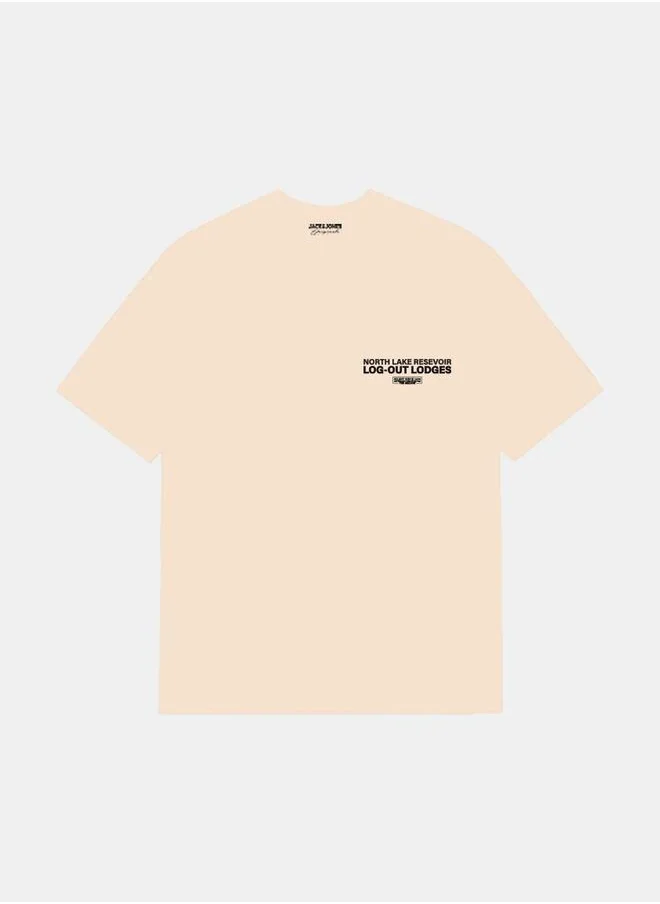 JACK & JONES Cottage Crew Neck Oversized T-Shirt