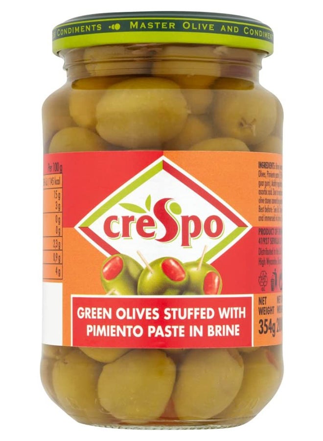 Crespo Green Olive Stuf. With Pimento Paste 354g