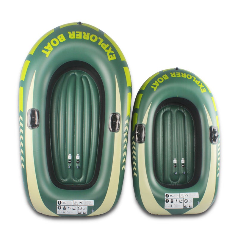 Inflatable Boat Fishing Boat for 1 Adult & 1 Child Summer Fun Boat Canoe Kayak - Image 5