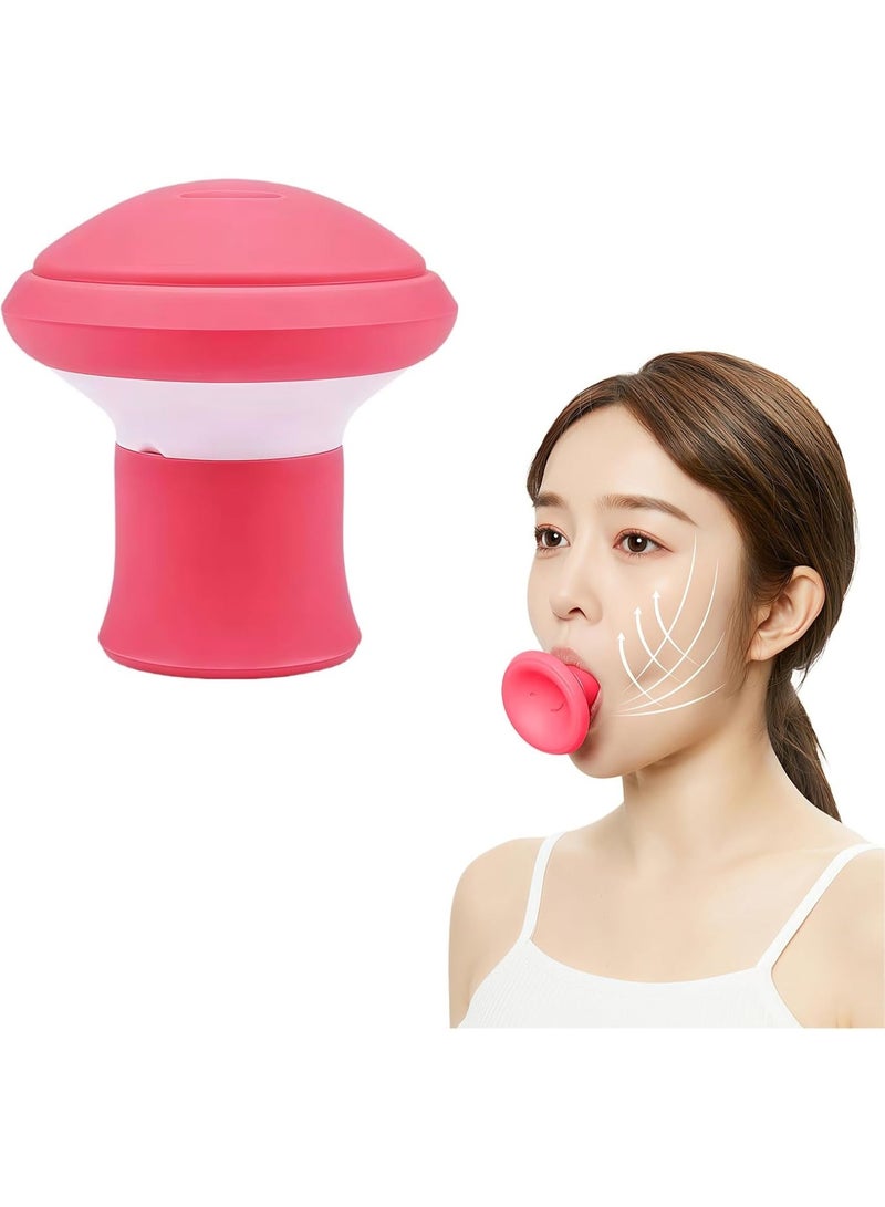 Facial Jaw Exerciser, Jaw Face Slimmer, Jaw Trainer & Jawline Shaper - Silicone, BPA Free, Jaw Liner Tool for Tone Face, Face Fat Reducer, Remove a Double Chin, Women Men（pink） - Image 1