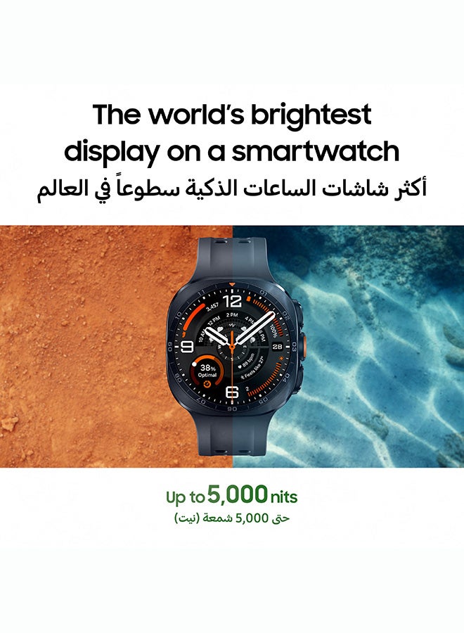 سامسونج Galaxy Watch Ultra 2, 47mm LTE Smartwatch, (KSA Version), Bluetooth, Rugged Luxury design, 800 mAh Battery, Fast Charging, Trail Run, Energy Score, Sleep Coaching, Raise to Talk Titanium Gray - Image 5