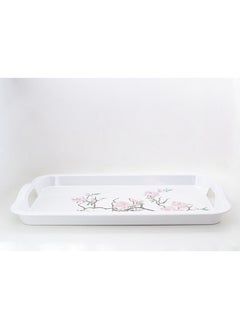 Bright Designs Melamine Rectangle Tray 
Set of 1 (L 55cm W 35cm) Cherry Blossom  - Image 1