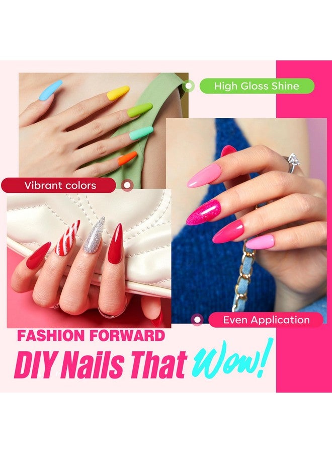 MEFA 34 Pcs Gel Nail Polish Kit with U V Light 48W, 20 Colors All Seasons Collection Nude Pink Red Gel Nail Polish Set with Base and Matte/Glossy Top Coat Nail Art Manicure Tools DIY Salon Home - Image 3