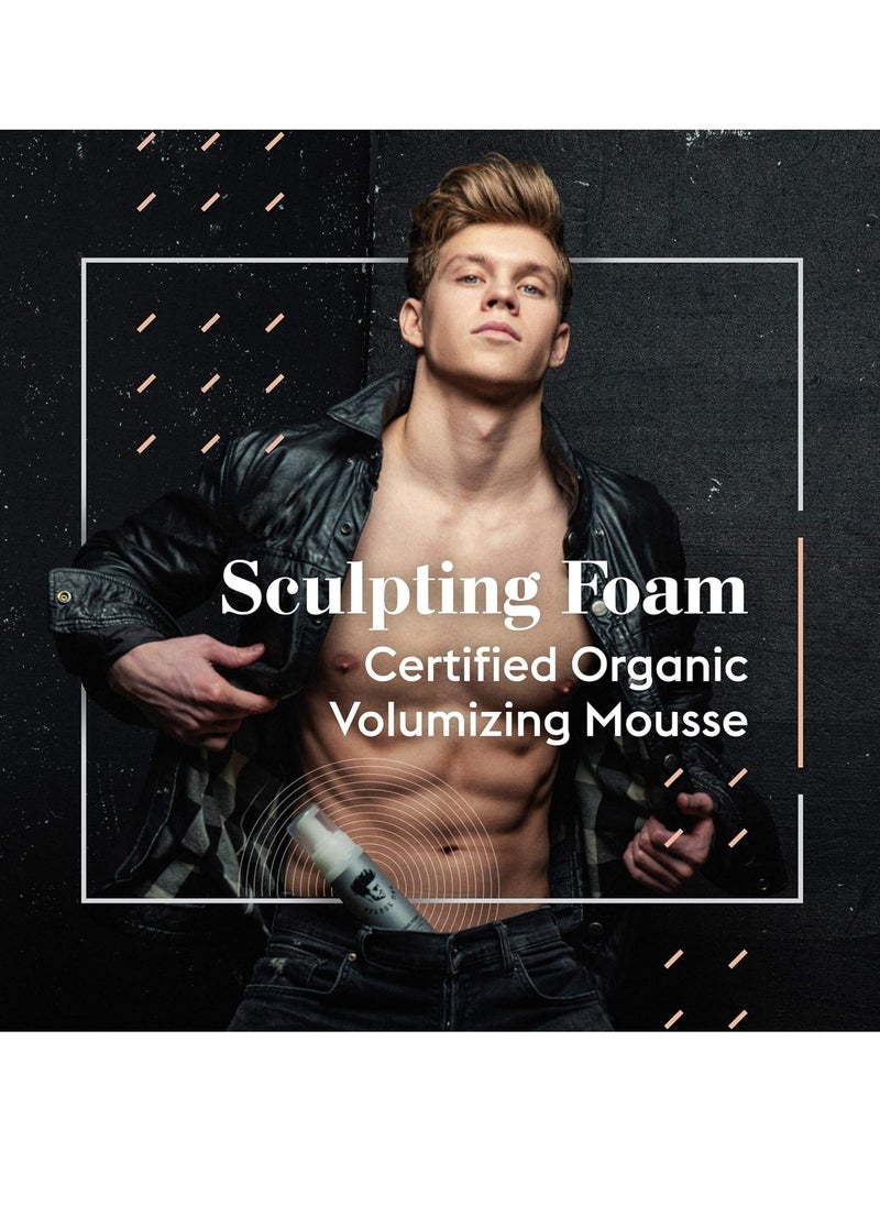 Avenue Man - Avenue Man Sculpting Foam for Men (7oz) - Firm Hold Volumizing Hair Mousse with Herbal Extracts Styling Hair Products - Alcohol and Paraben Free - Hair Volumizer - Image 1