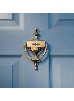 BRASK BRASK Brass Door Knocker Victorian Design 6 x 3 Door Knocker for Main Door Hotel Door Main Gates Heavy Duty Brass Door Knocker with Screws Antique Brass Pack of 1  - Image 5